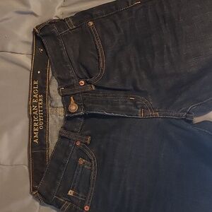 American Eagle Outfitters Men's Dark Blue Jeans